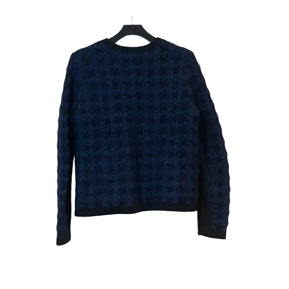 Classiques Entier Mohair Alpaca Blend Houndstooth Cardigan - Picture 2 of 8